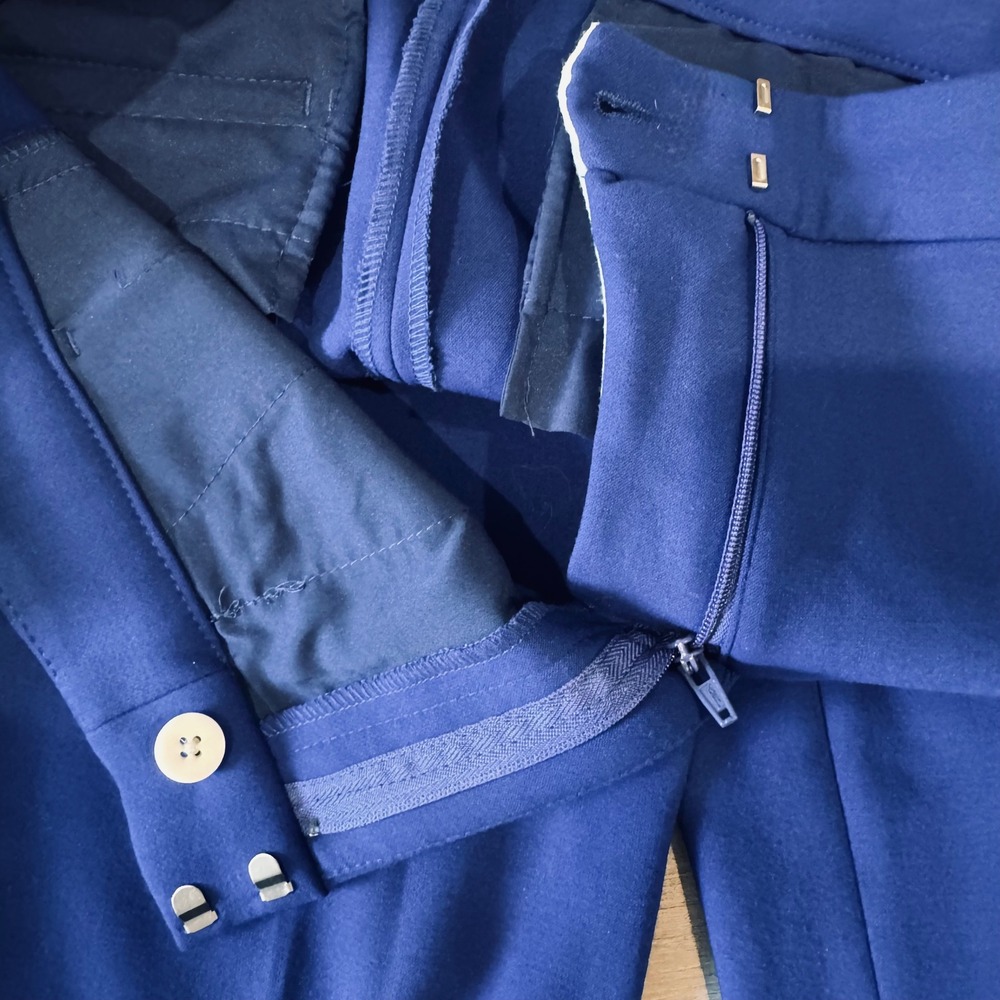 J.Crew Blue Kate Straight Leg Trouser Pants Vibrant Workwear | Size 6 - Picture 9 of 9